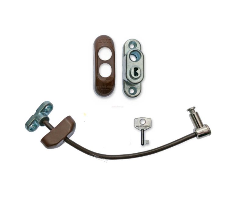 Zabezpieczenie okien blokada UAP czarny i biały pod klucz NOWE