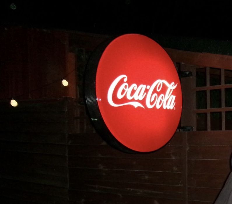 COCA COLA  Billboard, Neon, szyld, LED, vintage oświetlenie, reklama