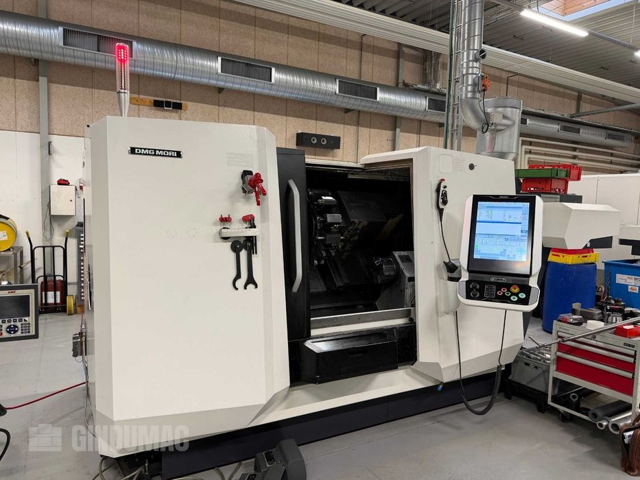 Tokarka CNC DMG MORI CLX 450 V6 - oś Y i przeciwwrzeciono, podajnik
