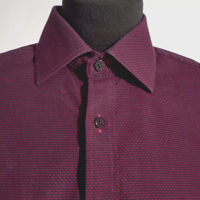 Bordowa koszula Wólczanka