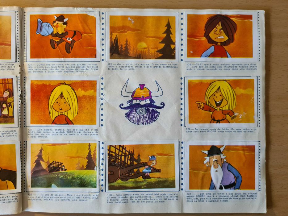 Coleção de cromos completa "Vickie o Viking"