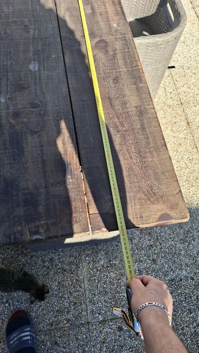 Mesa jantar jardim rústica