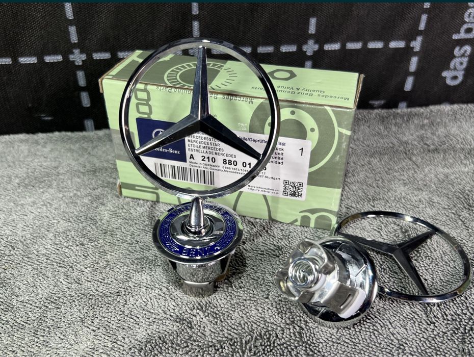 Емблема приціл Mercedes значок в капот Мерседес W210 W211 W220 W203