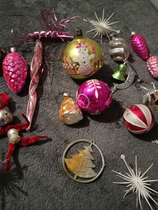 Bombki na choinkę z PRL