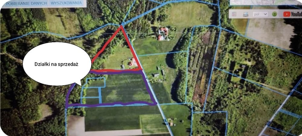 Sprzedam działkę rolno-budowlaną z W/Z 3000 m 2
