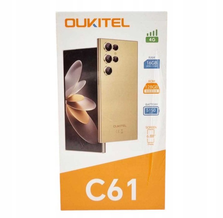 Smartfon OUKITEL C61 16 GB (4+12) / 128 GB 6,88" 5150 mAh Android 15 fioletowy