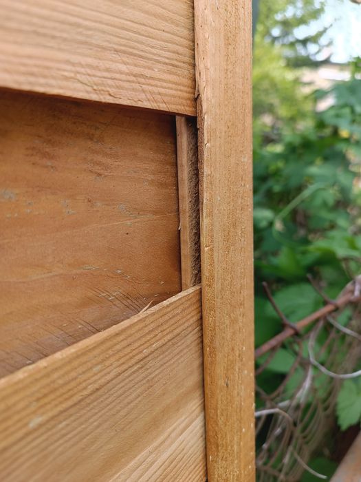 Płot panelowy drewniany w ramie solidny pergola ogrod 180x180