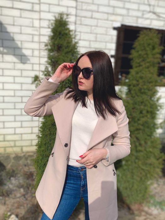 Пальто женское мокко