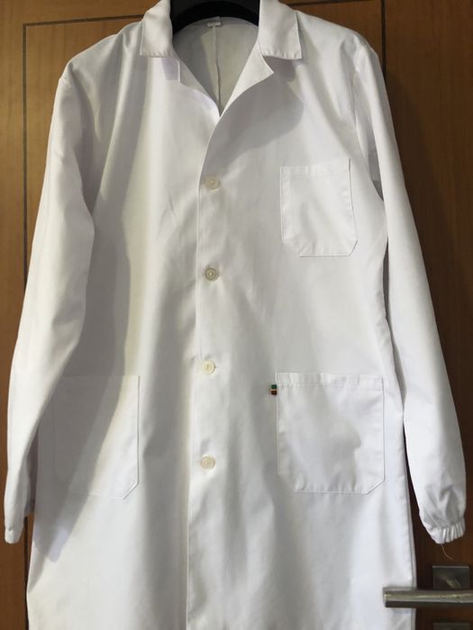 Bata branca unissexo