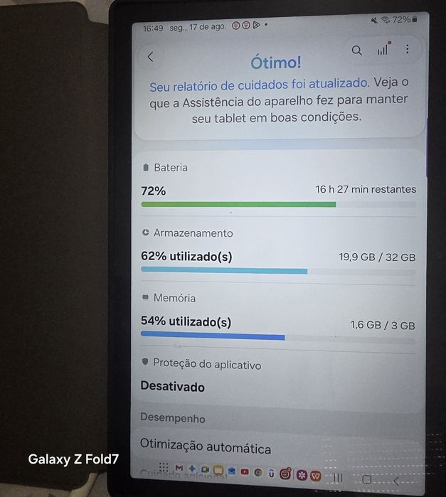 Tablet A8 usado como novo.