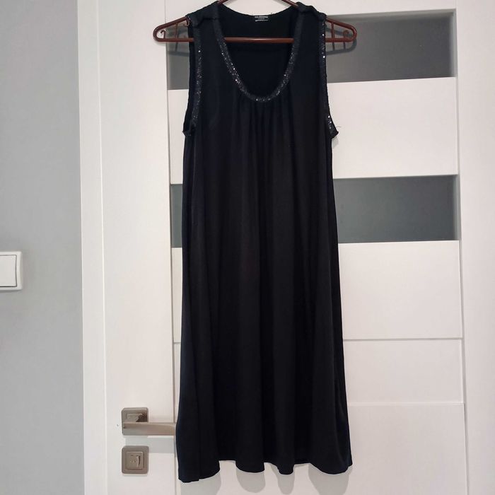 Sukienka tunika luźna Calzedonia czarna rozmiar S 36