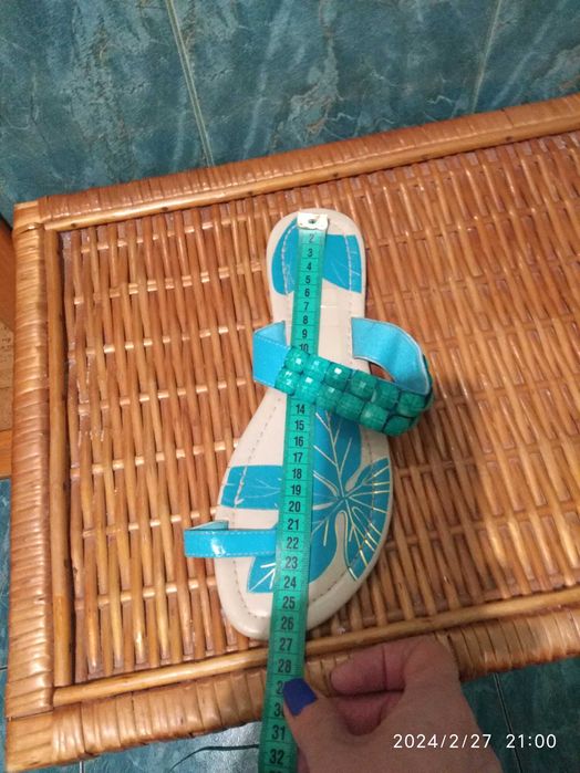 Шлепанцы со стразами р 40 стелька 25,5 см Next