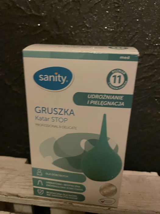 Gruszka do nosa katar stop nowa Sanity