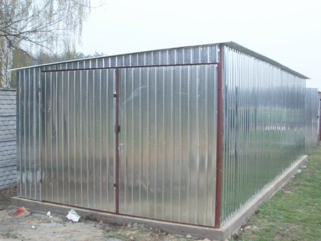 Garaz blaszany blacha ocynkowana