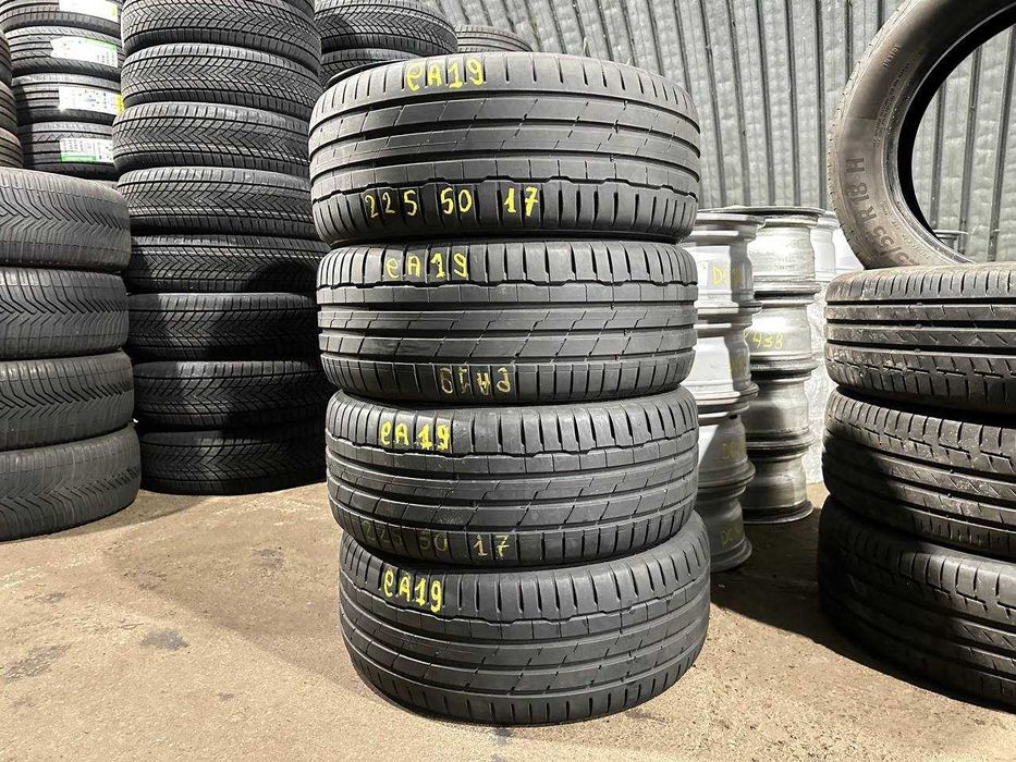 Шини б/у ЛІТО 225/50 R17 Hankook Ventus evo3 90% комплект гума EA19