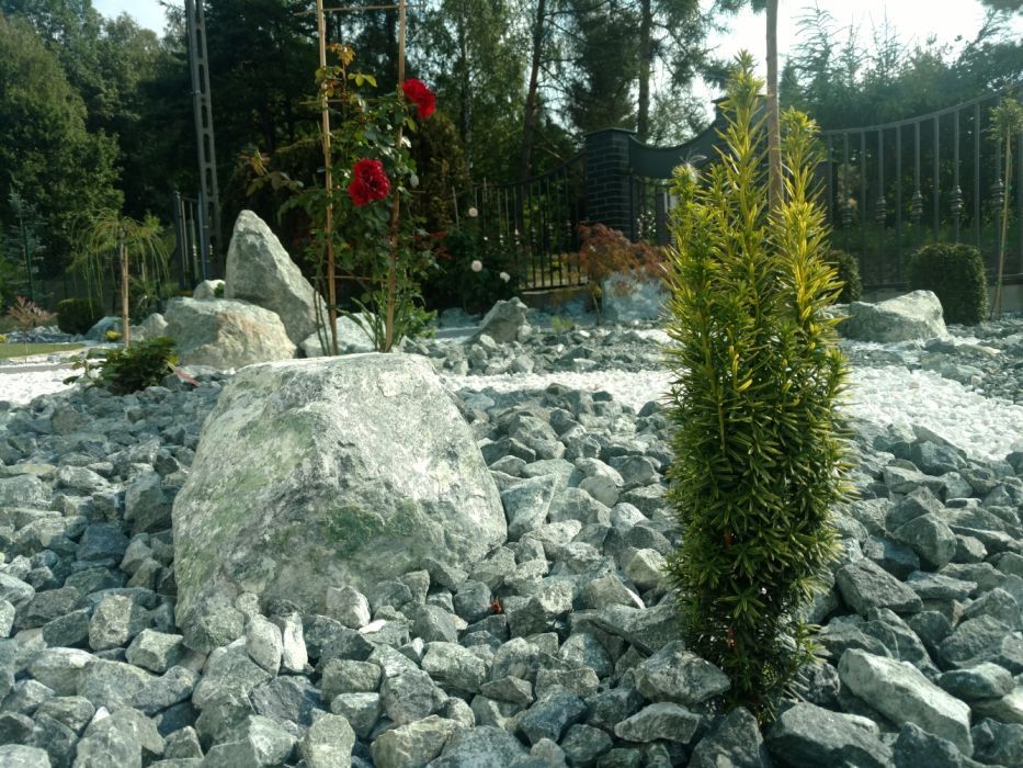 Grys żwirek zielony kamyk gres serpentynit kamienie zielone ogrodowe