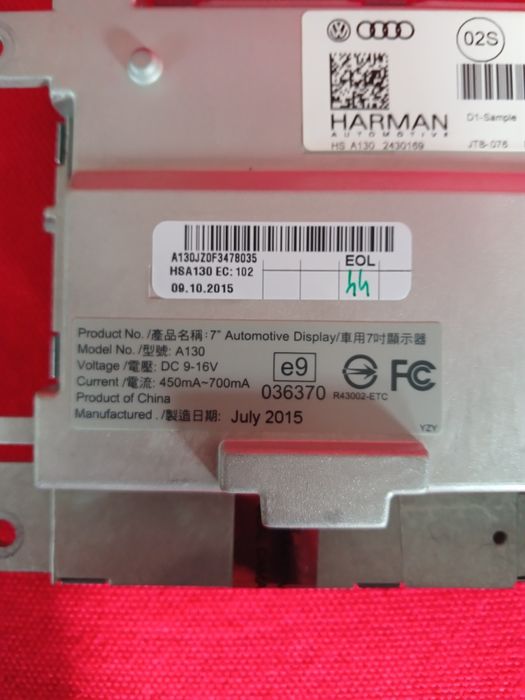 Штатна магнітола Audi Q5