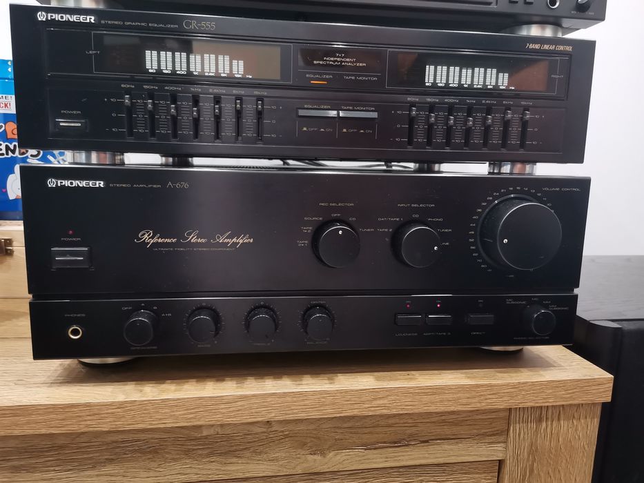 Wzmacniacz Pioneer A-676 + equalizer Pioneer GR-555
