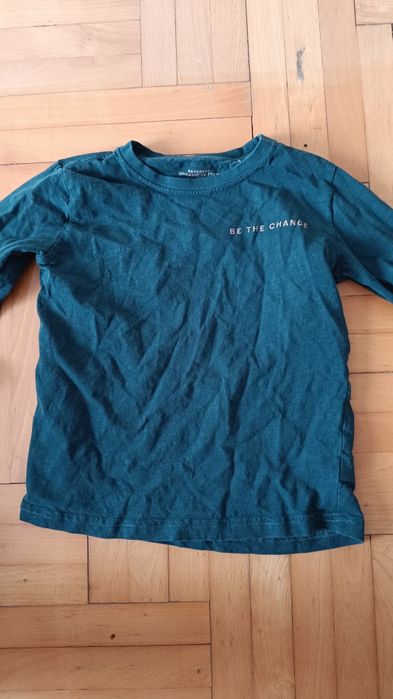 Bluzeczka dla chłopca Reserved rozmiar 122 ciemna zieleń.