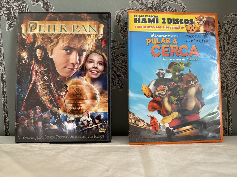 DVD Filmes,  Scooby-Doo, Pular a Cerca, O Feiticeiro de Oz e Peter Pan