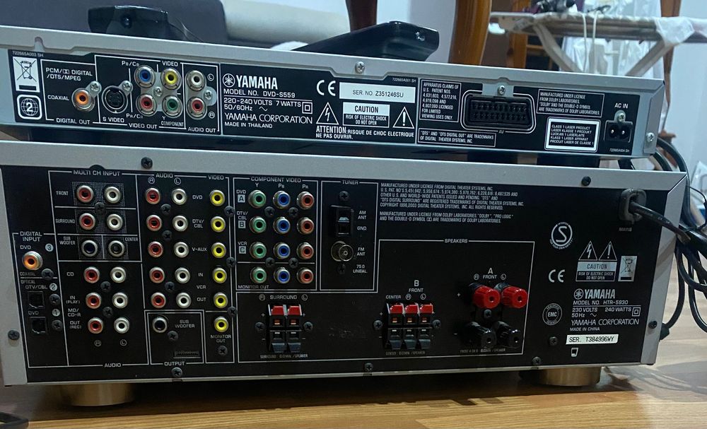 Yamaha HTR-5930 oraz kolumny i piloty