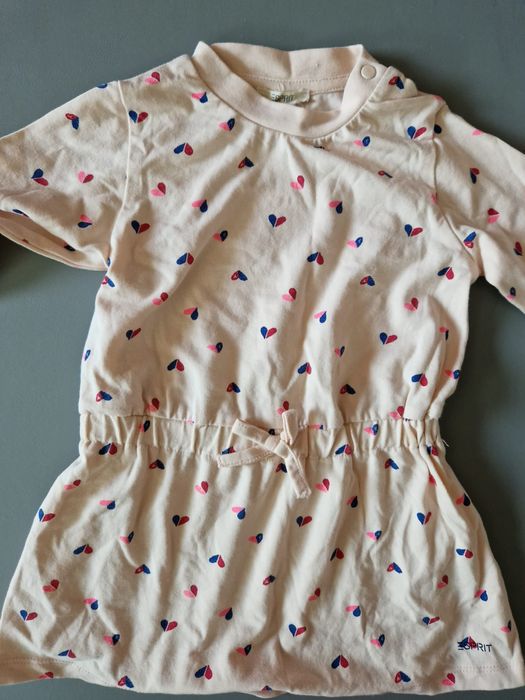 Zestaw sukienek niemowlęcych dla dziewczynki rozmiar 80