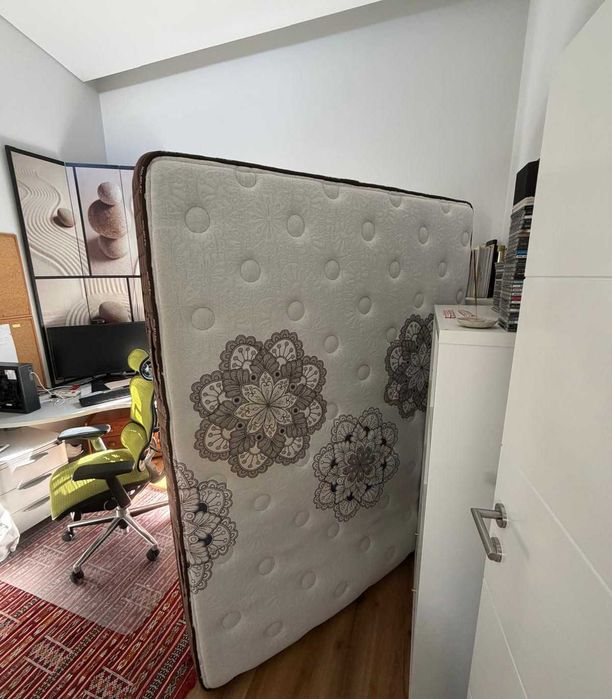 Colchão híbrido 160x200 cm – Como Novo – Ainda com Garantia