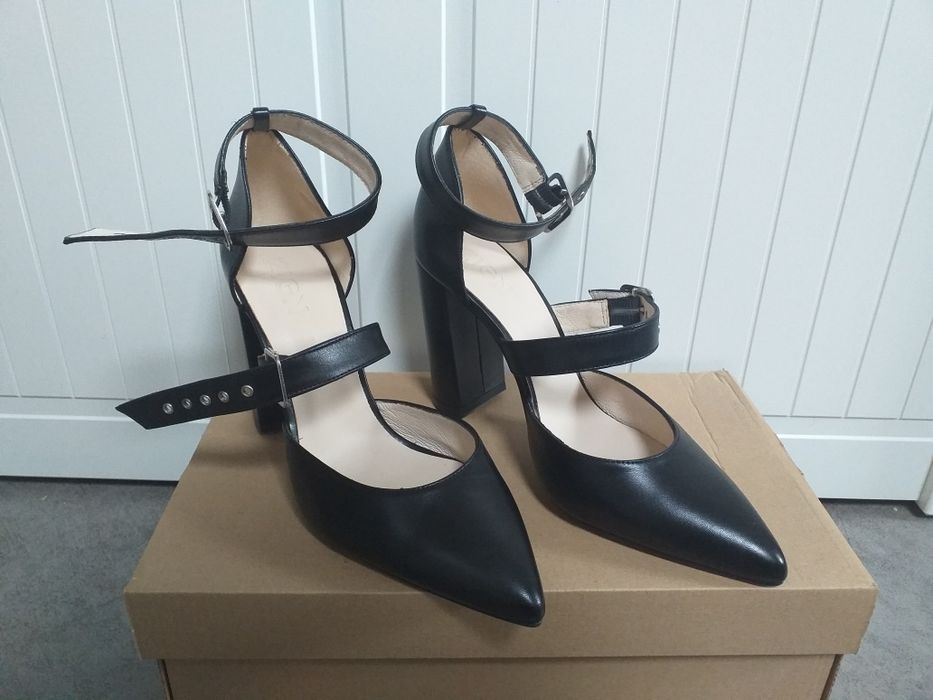 Buty Zign czarne roz. 40 skóra nowe paski motocyklowe