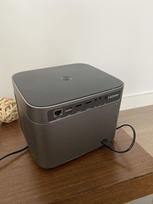 Conjunto projetor toptro + tela de projetar