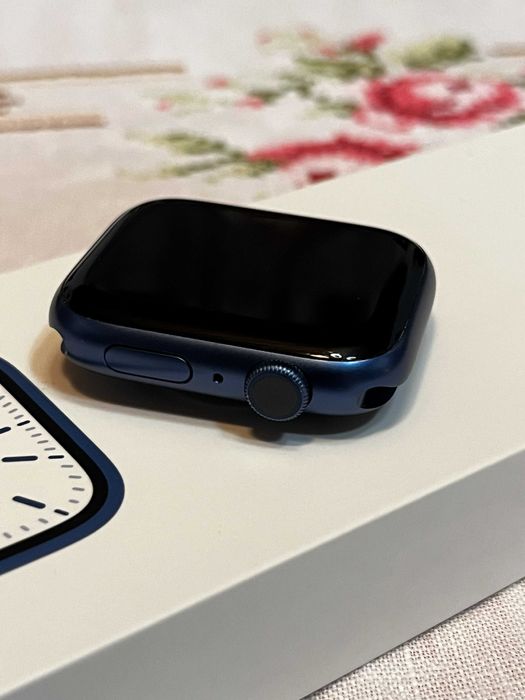 !! Apple Watch Series 7 GPS Azul – Impecável, 94% Bateria, Completo !!