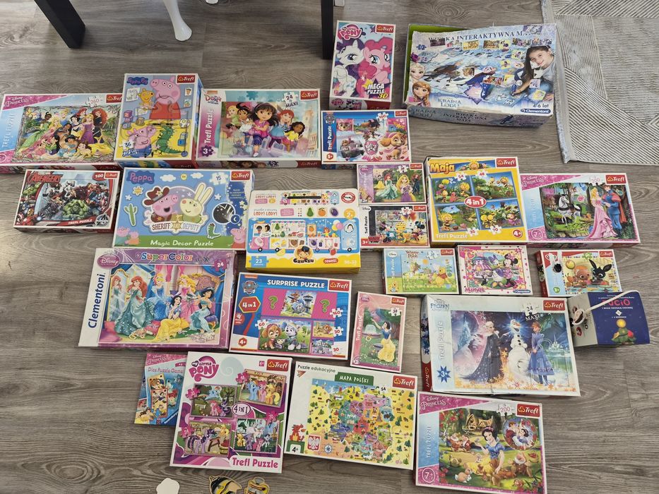 Puzzle zestaw różne