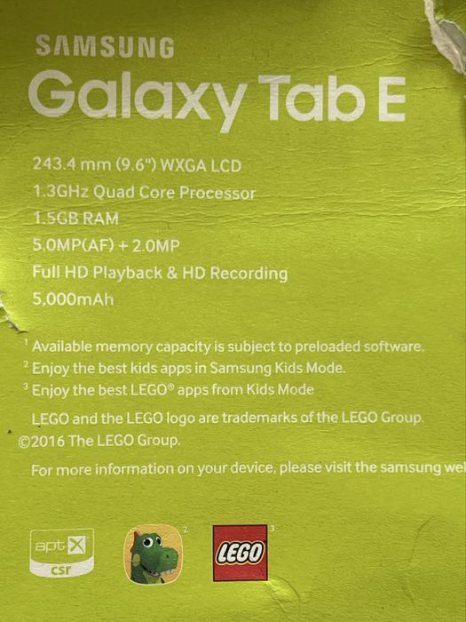 Samsung Galaxy Tab E stan idealny