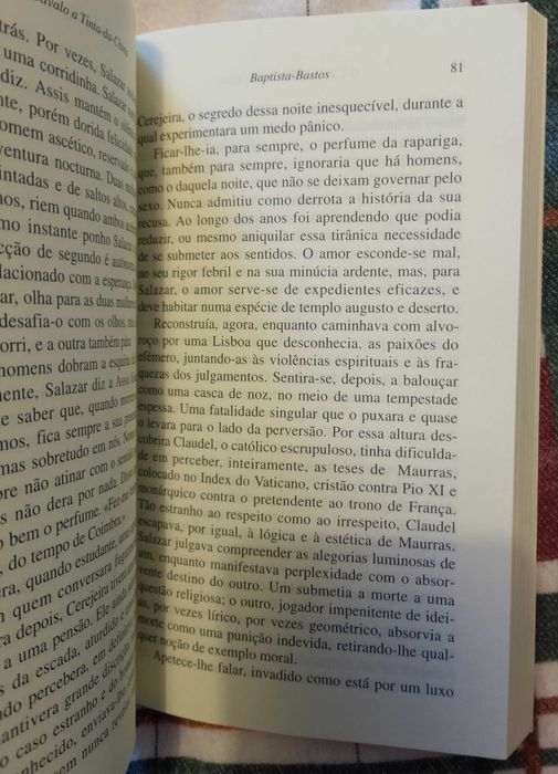 O cavalo a Tinta-da-China, Baptista-Bastos