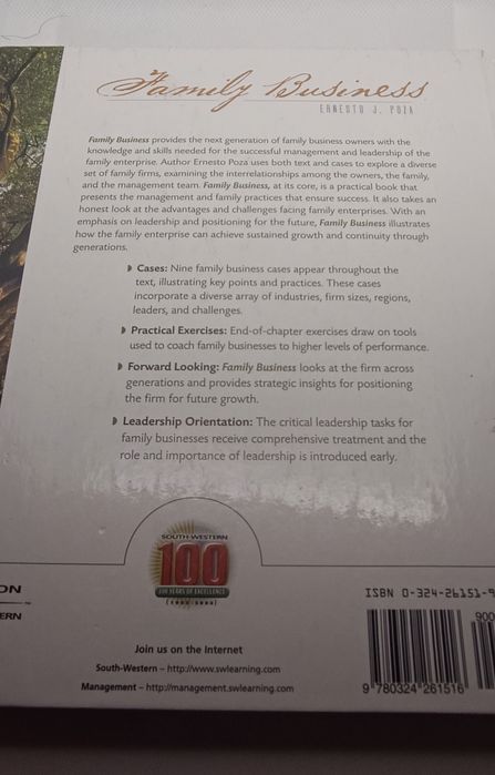 Livro "Family Business" de Ernesto J. Poza