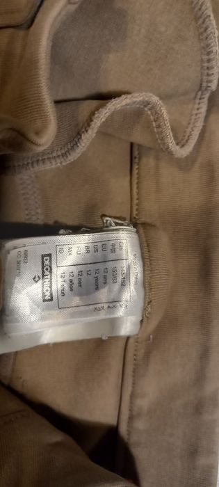 2 pary Bryczesy Fouganza Decatlon rozmiar 143-152