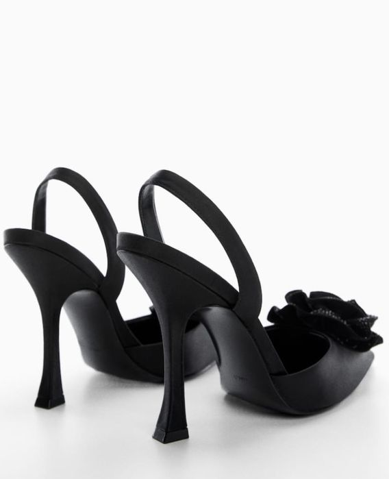 Взуття mango туфлі з квіткою