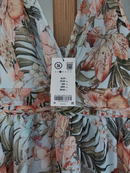 Sukienka lato kwiaty Orsay 36 nowa