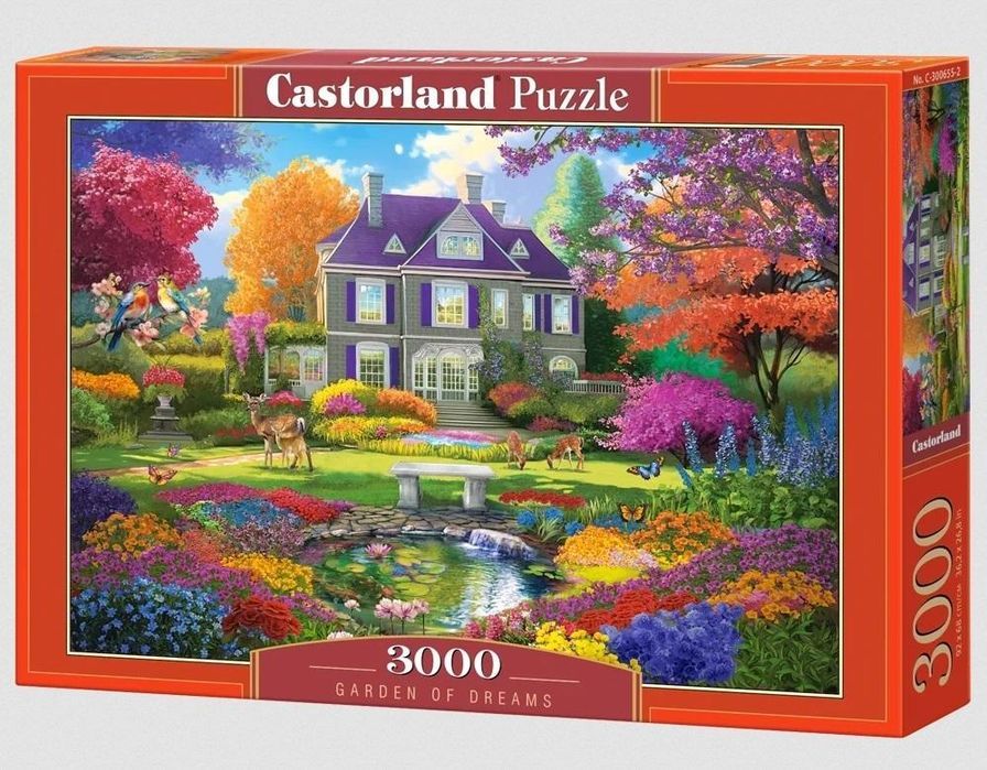 Puzzle 3000 Garden Of Dreams Castor Nowa Nieużywana