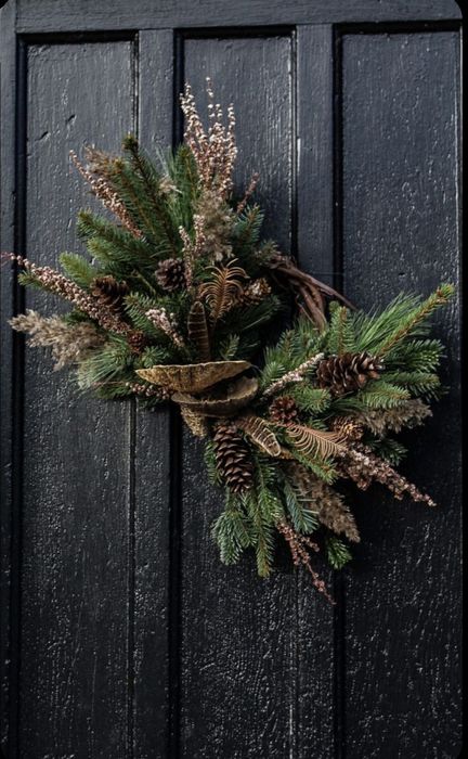 Podłużny wianek zimowy 2 wersje