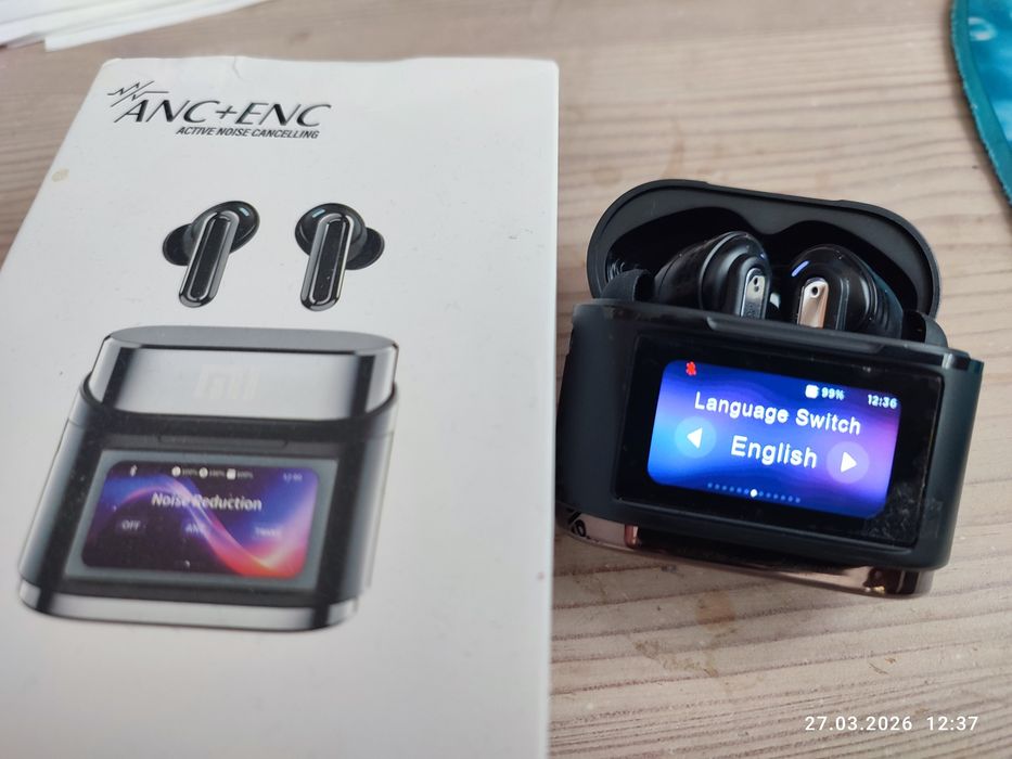 Słuchawki mi anc enc wyswietlacz bluetooth