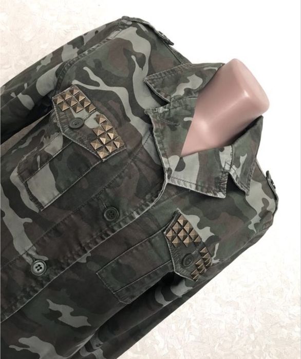 12-13 років якісна брендова куртка котонова камуфляж мілітарі стан нов