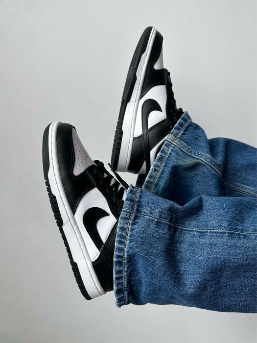 ОРИГІНАЛ Жіночі кросівки Nike Dunk Low Retro Panda Black White