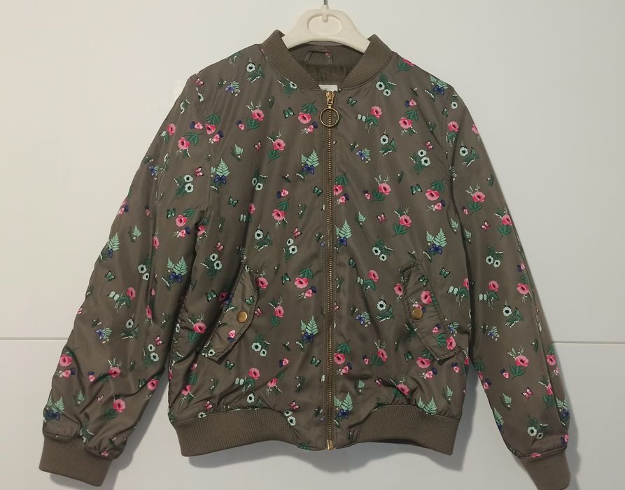 Kurtka bomberka H&M khaki dla dziewczyny