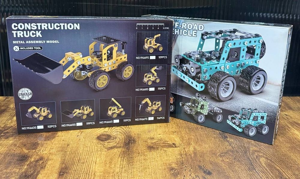 Металевий конструктор в асортименті 114/190/246 деталей