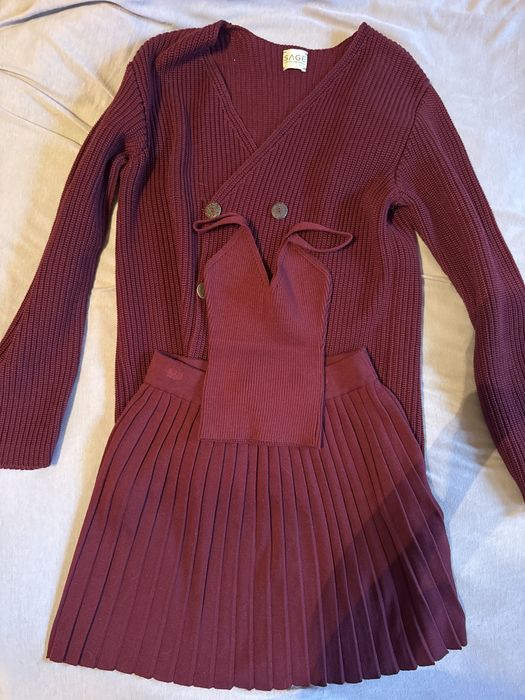 Вязаный комплект sage chanel cher ace