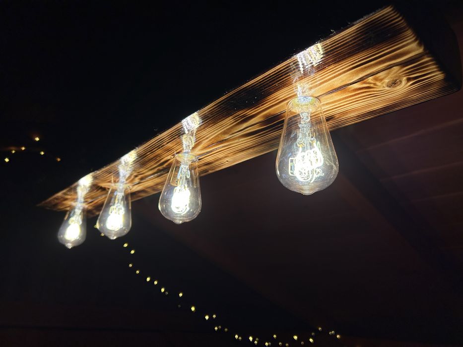 Lampa sufitowa wisząca, oświetlenie, żyrandol, żarówki,