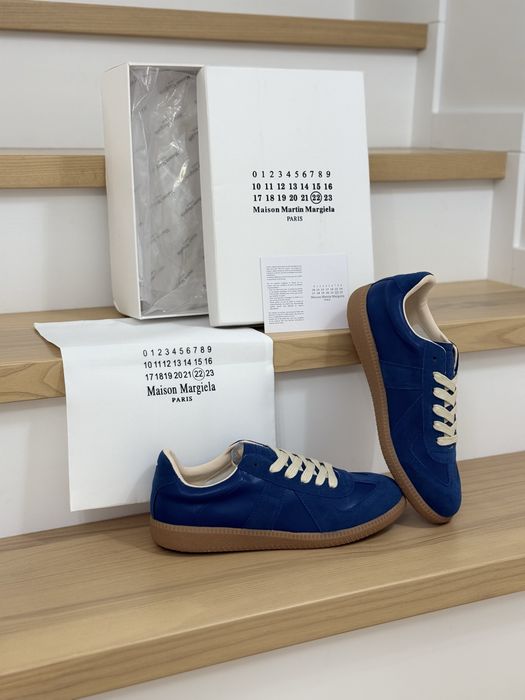 !РОЗПРОДАЖ! Кросівки Maison Margiela Gats/Replica mm6 | Кеди сині 42,43