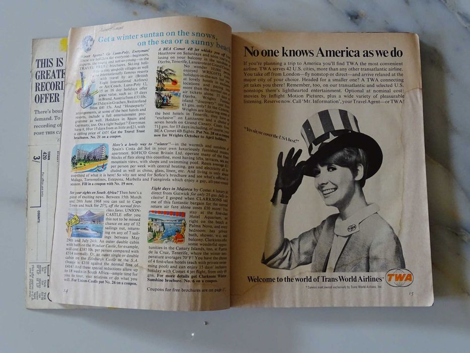 Reader's Digest 1967 r. reklamy