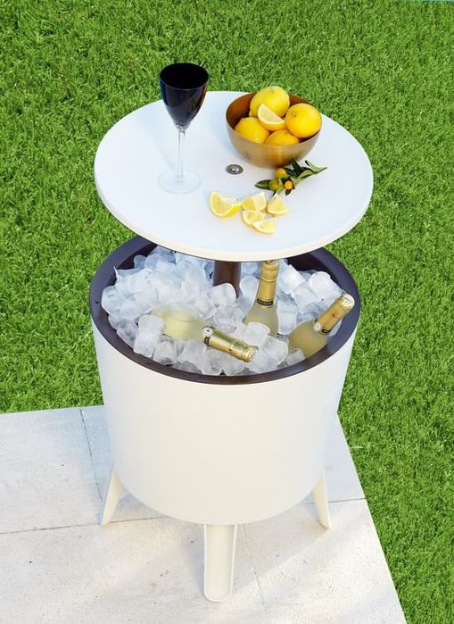 Mesa de apoio geleira  COOL BAR BRANCO