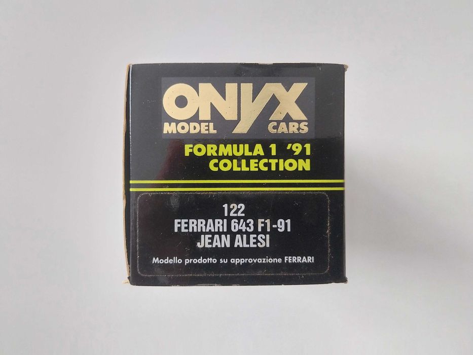 miniatura 1/43 FERRARI 643 F1-91 Jean Alesi (1991) | edição Onyx